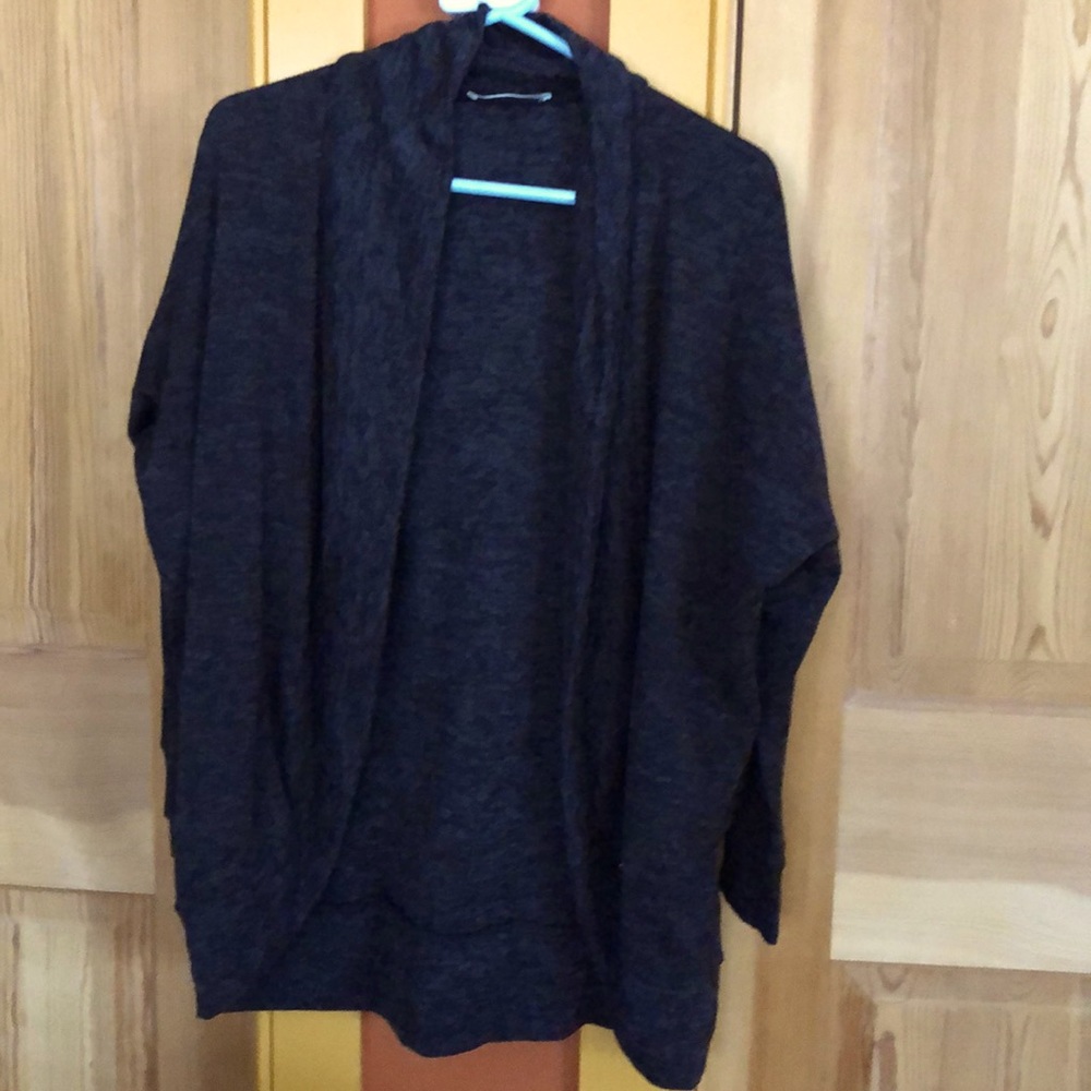 Heather Black slouchy sweater
